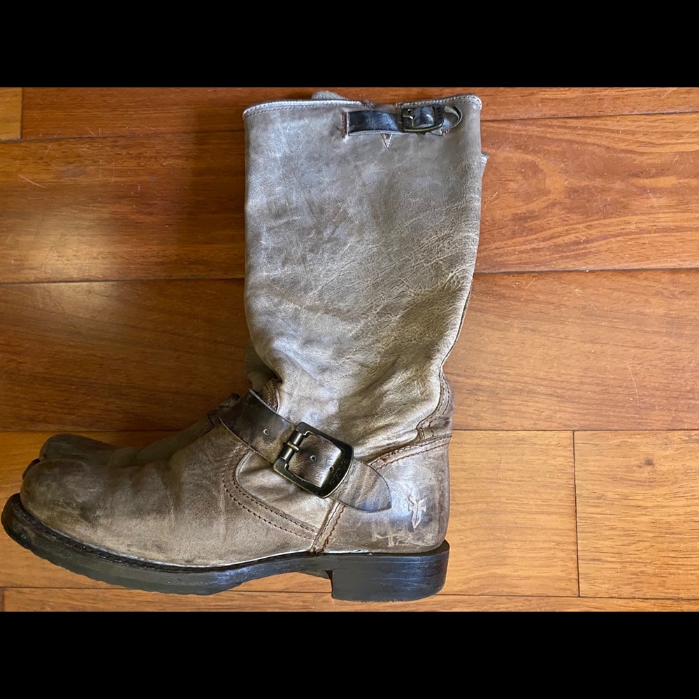 Frye Veronica slouch boot size 6.5 slate burnished